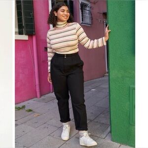 NWOT Lucy & Yak Addison Denim Trousers Black Size W38 Unisex